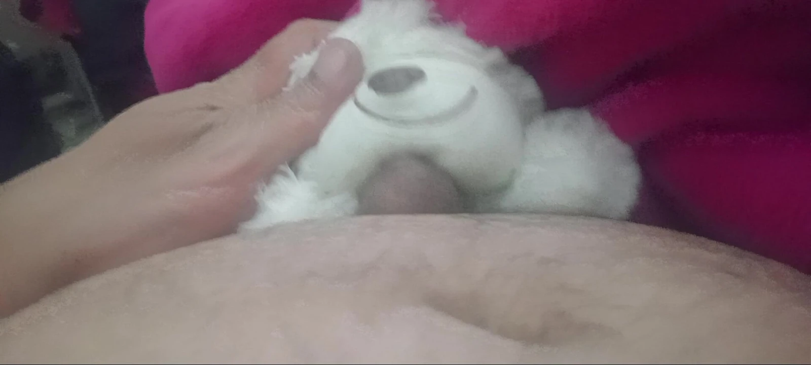 Peluşumla sevişiyorum