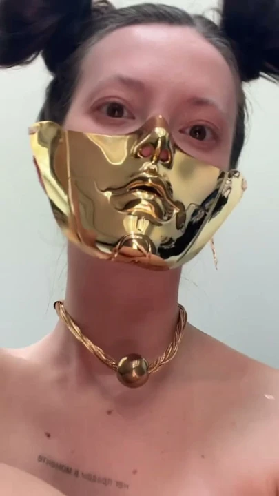göz teması - altın maske