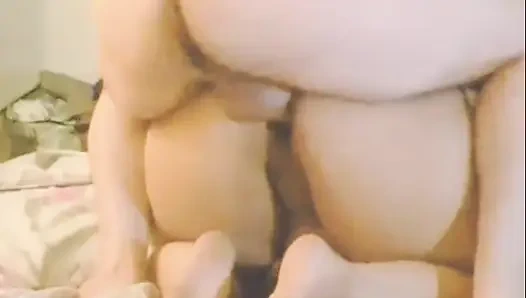 Horny Stepmom Rides her Stepson and it ends in Doggy Creampie