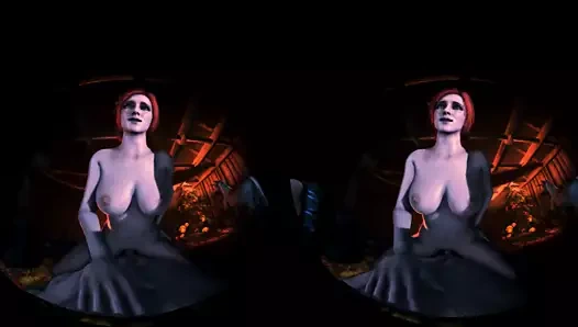 Triss sana yule hentai vr porno için bir hediye getirdi
