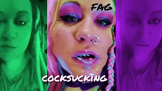 Seni yarak emici yapacağım ve seni sokağa koyacağım kadın kılıklı kadın kılıklı transeksüel versiyonu