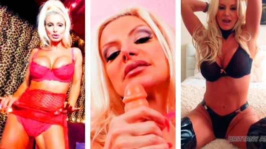 Güzel Brittany Andrews dildoyla kendini tatmin ediyor!