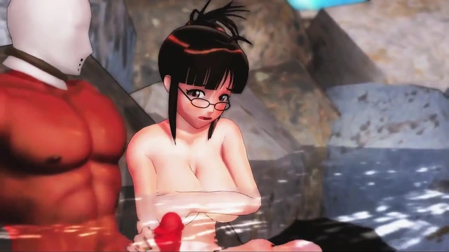 Kız kaplıcada büyük bir yarağı deneyemedi