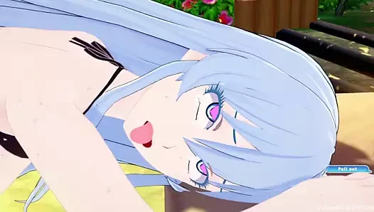 Esdeath x Luffy parkta sikiliyor