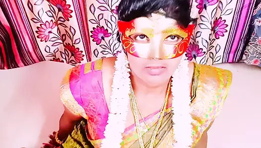 Hintli ev hanımı sikişiyor Telugu edepsizce konuşma.