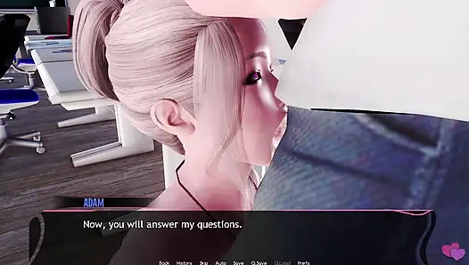 Murmur 7 - tanrıça Shinigami Adam'ın yarağını yalıyor ve sonra ona sakso çekiyor