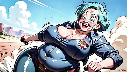 Bulma Fanart'ın ilham kaynağı iri güzel kadın dijital sanat seti