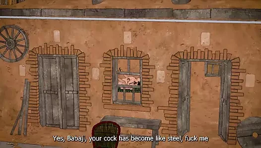 Dhongi baba hintli kadının amının susuzluğunu aşramda sikerek gideriyor