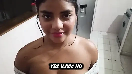 Vlog videosu: Güzel esmer üvey kız kardeşimi filme alıyorum, böylece onu gerçekten iyi sikebiliyorum.