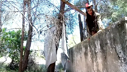Susi açık havada çifte penetrasyonlu oyuncu seçmeleri