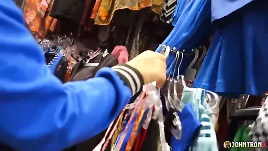 Johntronx - ateşli genç Asyalı piliçle bakış açısı seks