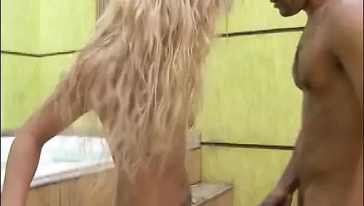 Amazing blonde babe from Germany gets her asshole fucked