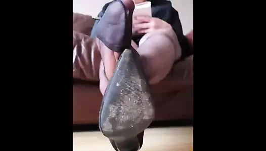 benim adım anne stinky pantyhosed ayak sonra iş