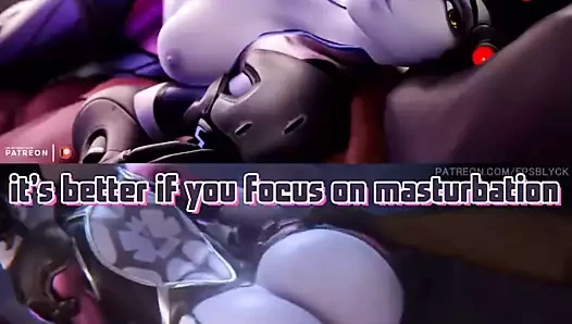 Karartılmış waifu - dul kadın boşalmak istiyor