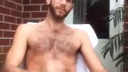 Str8 erkekler ön bahçede mastürbasyon