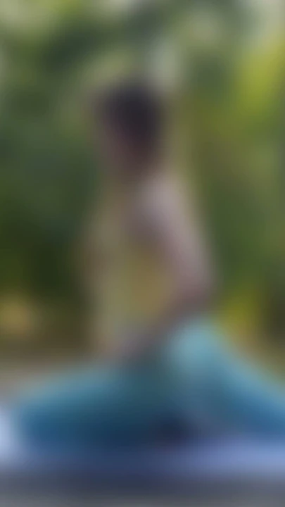 Doğada Çıplak Ayak Yoga Yumuşak Esnek Vücut