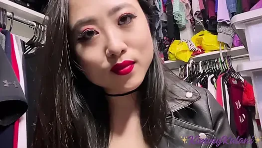 Ateşli kaltak Asyalı piliçle cennette 7 dakika -asmr bakış açısı seks