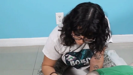 Visiting a therapist and not expecting to have his tiny dick sucked like this