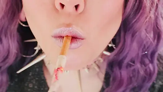 All Dangles From You Smoking Queen, Tina Snua! Close Up With Lots Of Smoke!