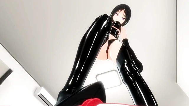 Sahibe topuklu ayakkabının altında bakış açısı 3d hentai