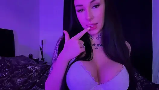 Sacanagem britânica gótica mamãe ASMR JOI