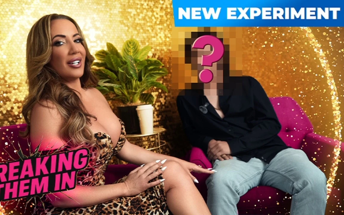 Tombul orta yaşlı seksi kadın Richelle Ryan yepyeni bir adamla sikişiyor ve genç yarağını alıyor