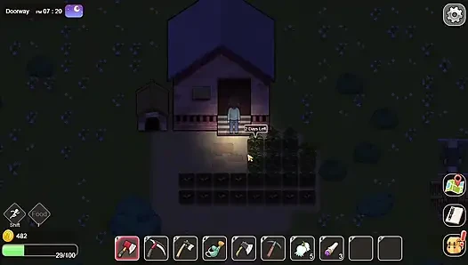 Village Rhapsody - inek bir kızın edepsiz büyük göğüslerini sağıyor