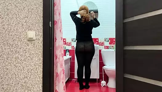 Gerçek anal seks ile bir büyük göt olgun milf at ona ev