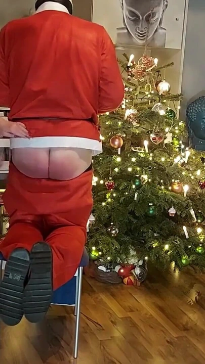 Santa Claus gets the rod on the ass from me | Clip 1