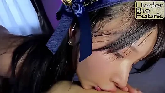 Bakış açısı anında kimya, minyon idol hayranı güzellik, dölleme ve şok edici sevimli bir karşılaşmada büyük fışkırtma