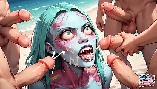 Alien Beach Bonanza: Mind Break'in büyük boşalma sahnesi