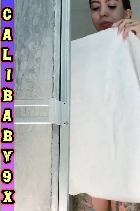 Calibaby9x Soapy Shower Massage Full Body Twerk Towel Fetish