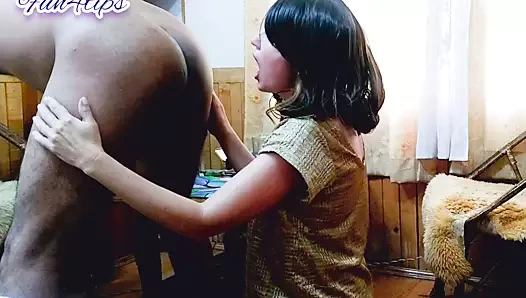 itaatkar sürtük karısı kıçını yalıyor.