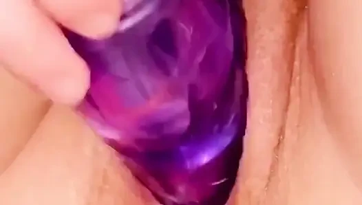 Güzel pembe amcığımı dildoyla sikiyorum