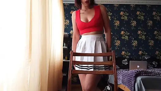Two squirting orgasms! Anal pleasure horny girl! Double penetration
