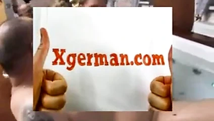 Blonde Deutsche & old man