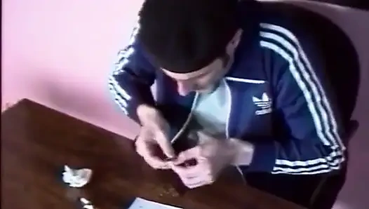 Sexy teen with hairy cunt gets anally drilled in a threesome