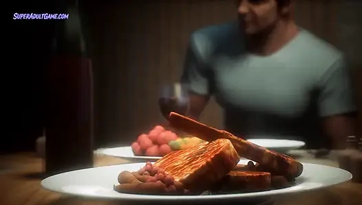 Üvey annem büyük memeli azgın orta yaşlı seksi kadın - büyük götünü sikmeden gitmeme izin vermiyor - 3 boyutlu gerçekçi