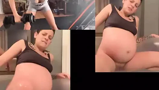 MADURA DEL GIMNASIO EMBARAZADA