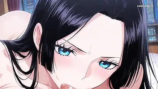 Boa Hancock'un sıkı amcığı her santimini sırılsıklam etti ve daha fazlası için yalvardı - yapay zeka oluşturuldu