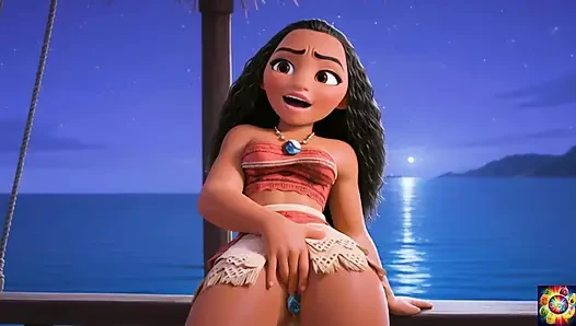 Moana gerçek aşkı kucaklıyor - yapay zeka animasyonu asmr
