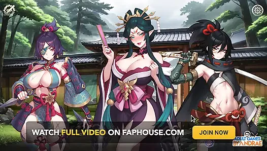 Harem fantezisi - sapık ninja kaydırma oyunu bölüm 1 - Kagura köyüne giriyor