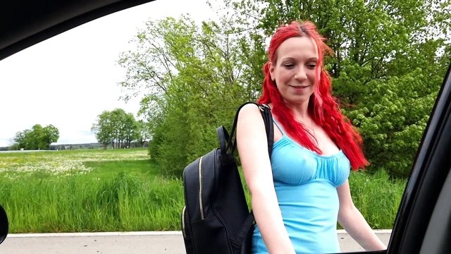 Forbidden meeting with my neighbor - Hot adventure in the car