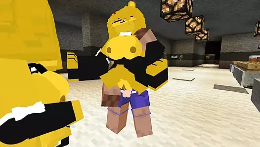 Minecraft fapcraft: fazclaire's gece kulübü baskısı sikişiyor type 1 veya altın bonfie, altın bonnie, götten ve yüz sikişi