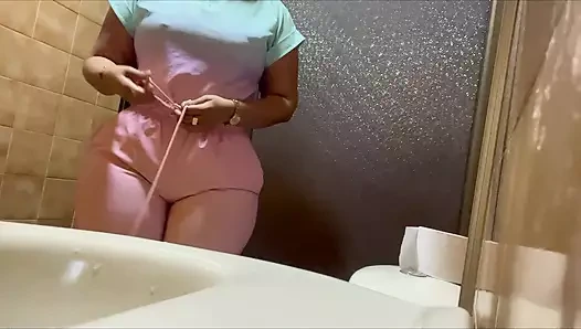 Camera in the public bathroom of the hospital RECORDING NURSES