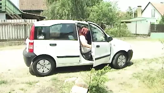 Bir Alman bbw ile kırmızı saç seviyor kahrolası ile iki sert musluklar