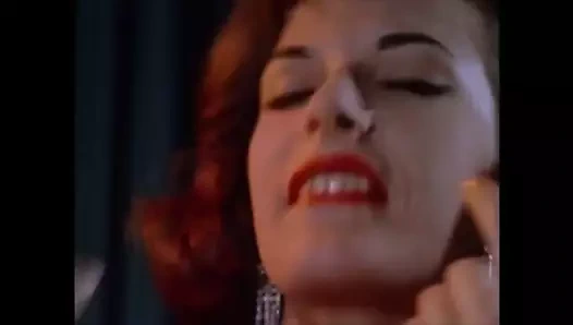 Seksi göğüsler bayan sıcak üstsüz havalı müzik dansı vintage 60'lar