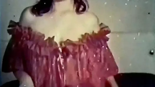 Yeşil soğan kırmızı gecelik - vintage çorap dans şeridi