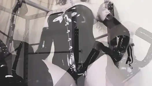 Dominatrix Eva vinyl boots fetish latex pvc mistress goddess kink bdsm femdom solo fetish