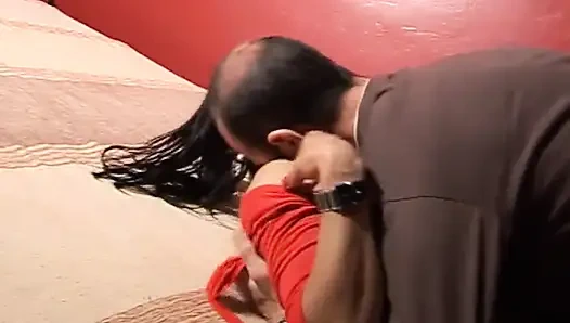 Amatör çift yatak odasında aşık